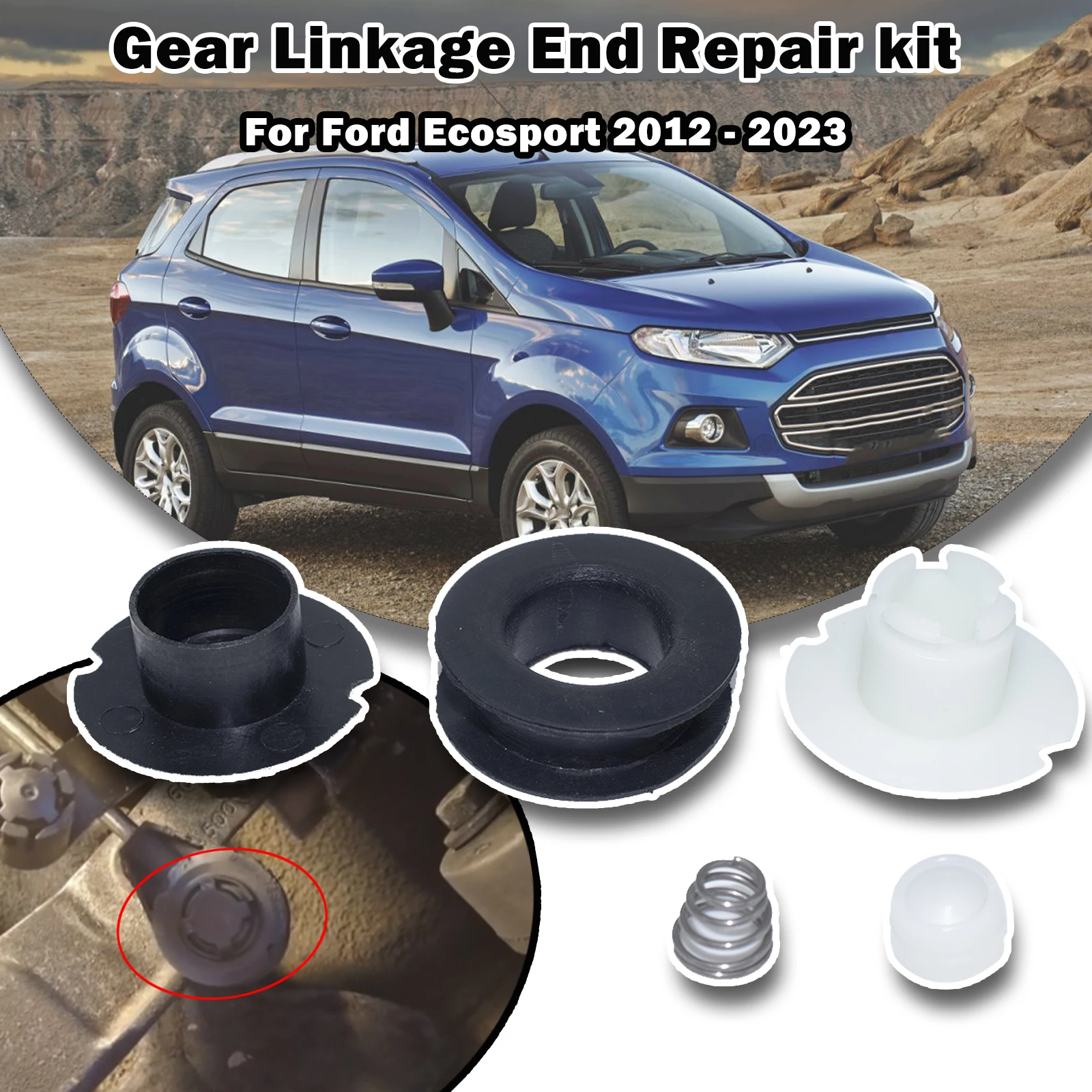 

5 Speed For Ford Ecosport Fiesta MK6 MK7 Control Cable Linkage And Bushing Repair Kit Spare Parts Shifting Issue Fix 2012 - 2023