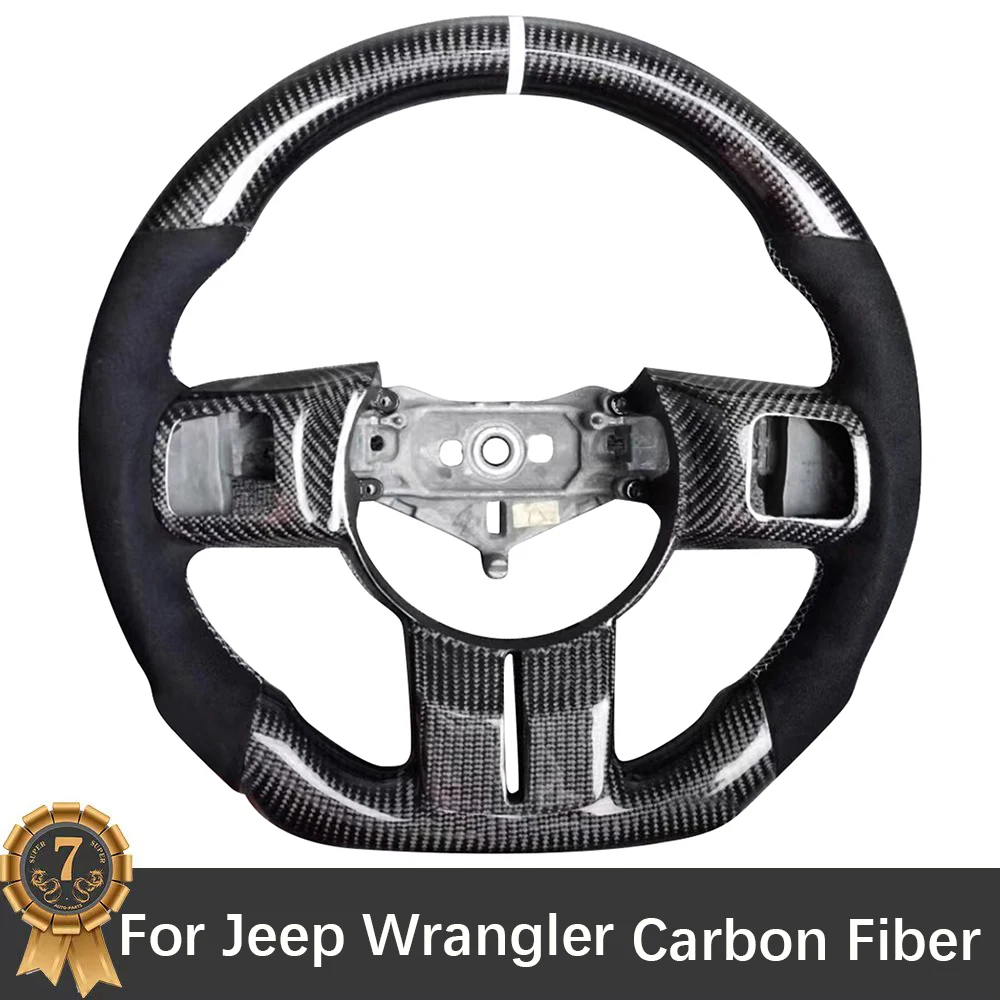 For Jeep Wrangler Carbon Fiber Steering Wheel Assembly Accessories