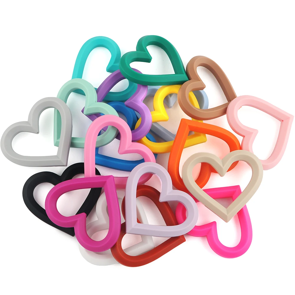 5Pcs/Lot Circle Flower Shape Silicone Ring Heart Ring Food Grade For Popular Jewelry Pendant Making