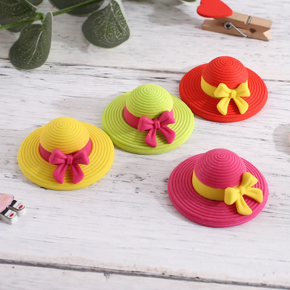 16 шт., ластики для шляп, мини Tpr, детские чистые детские ластики для рисования, резинки, забавные канцелярские принадлежности для студентов, школьные принадлежности, подарок