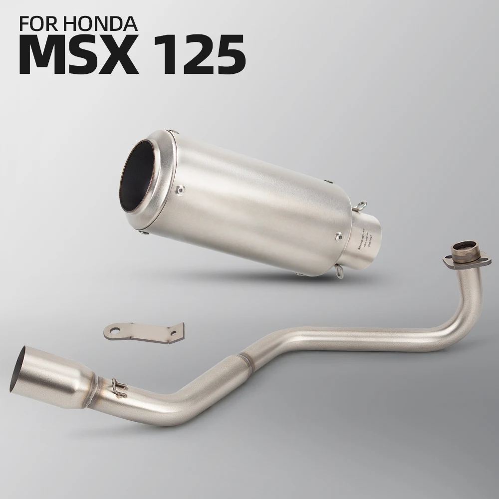 

Motorcycle Exhaust Full System Header Manifold Front Link Pipe Muffler with DB Killer For Honda MSX 125 Grom msx125
