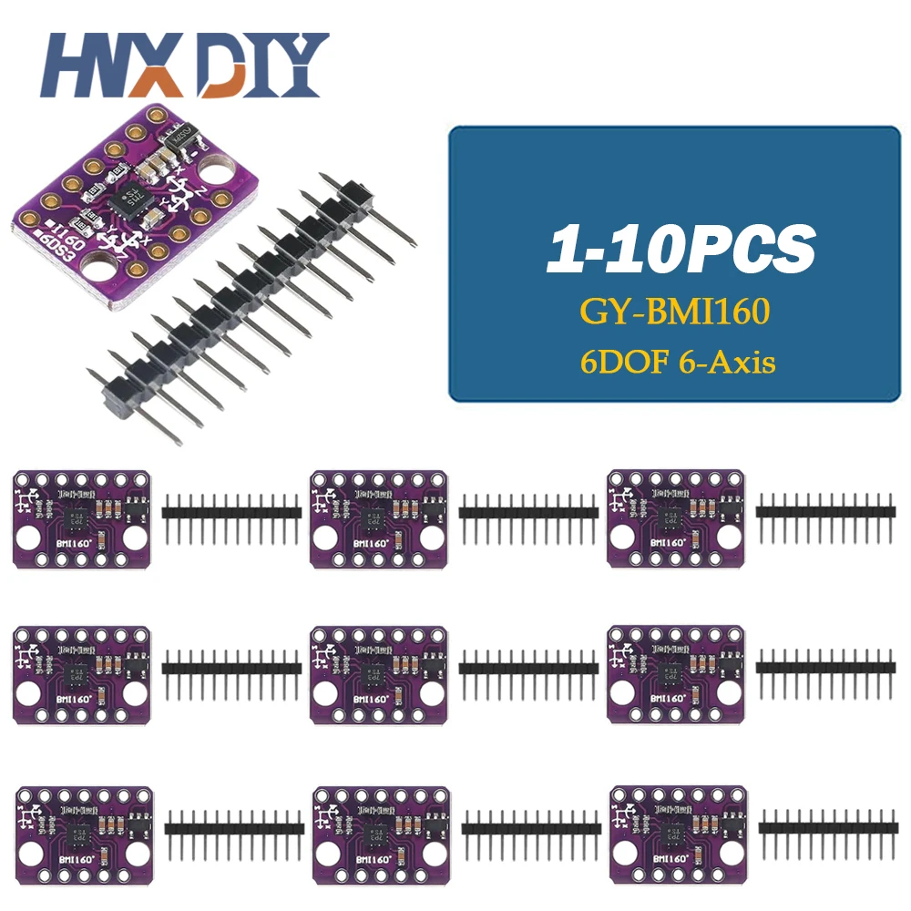 1-10pcs BMI160 Latest Stance Accelerometer Gyroscope Module 6 Dof Inertial Measurement Sensors GY-BMI160