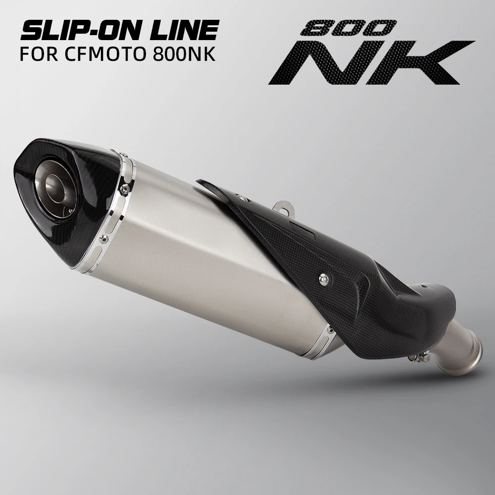 For CF MOTO 800NK NK800 Motorcycle Exhaust Tailpipe Street Bike High Performance Muffler With DB Killer Escape Accessories