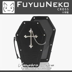 Gothic Style Punk Silver Moon Cross Transparent Ita Bag 20cm Shown Itabag Lolita Storage Box Shoulder Bag Lady Handbag