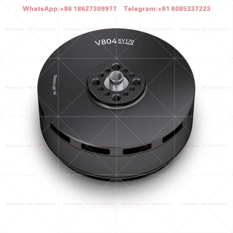 V804 KV170 12S Industrial Grade High Precision 5200W Brushless Motor VTOL Direct Drive 17KG Thrust