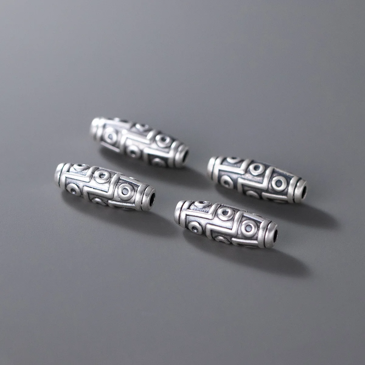 

1 шт./лот 999 Чистые Серебряные тибетские стильные овальные свободные бусины 21,5x7,5 мм в форме оливы серебряные бусины 999 пробы разделители DIY ювелирные аксессуары