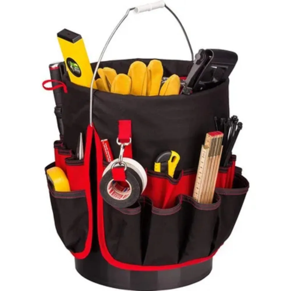 Imagem -06 - Bucket Organizer Storage Bolsa 42 Grids Bolso Jardinagem Ferramenta Bolsa Garden Tool Pouch Mão Ferramenta Bolsa Planting Props Basket