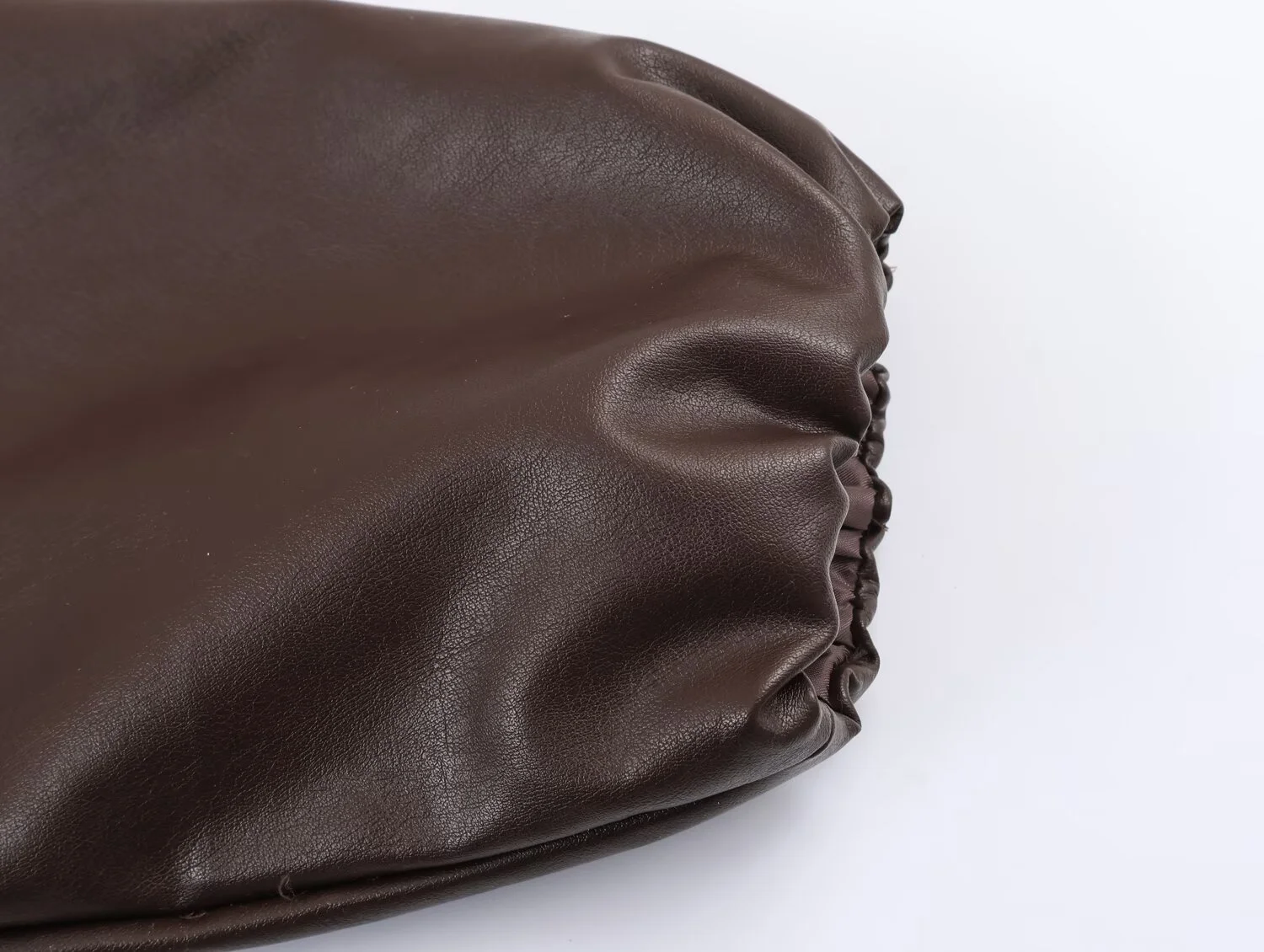 2025 Winter New Women's Casual Fashion Simple Faux Leather Stand Collar Pocket Button Loose Jacket Top