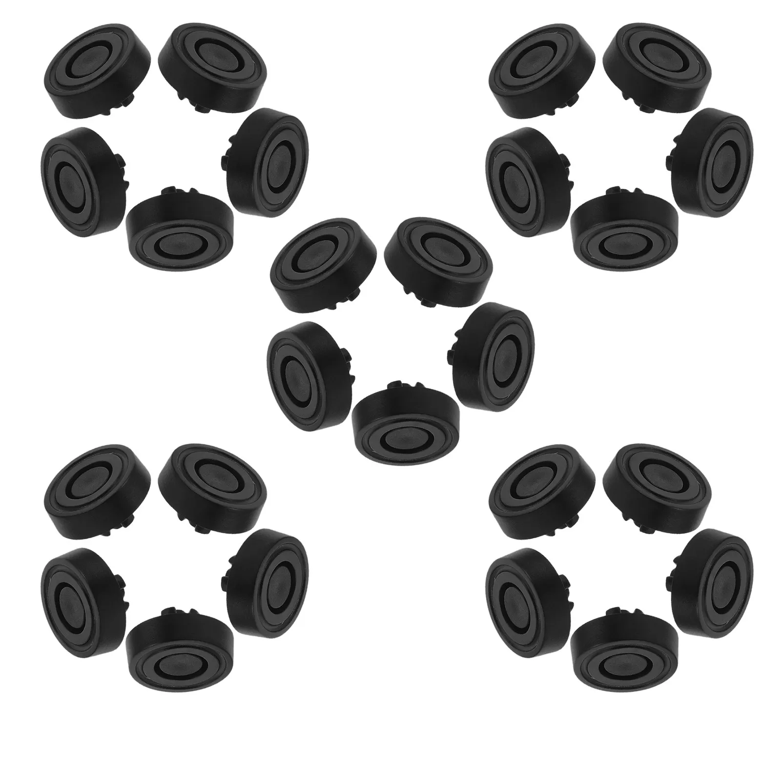 25Pcs Computer Case Feet Pad Anti Slip Anti Vibration Support for Tower Pc Desktop Chassis Housing Bottom Replacement 0.6x0.3in