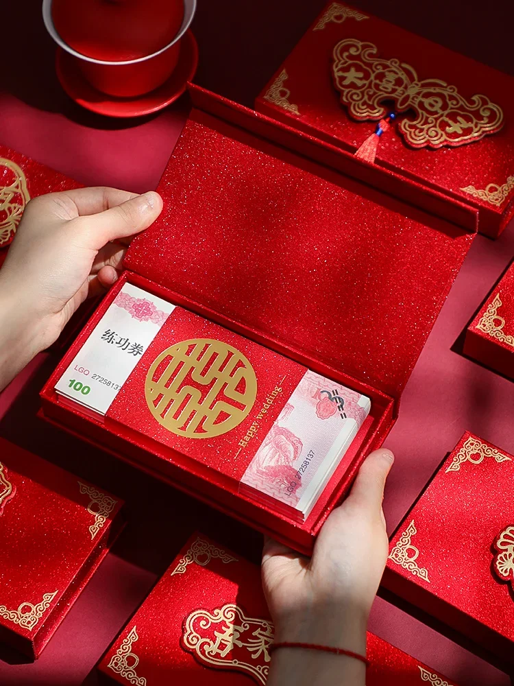 Red envelope wedding wedding special benefit is a personalized creative yuan change fee red envelope bag