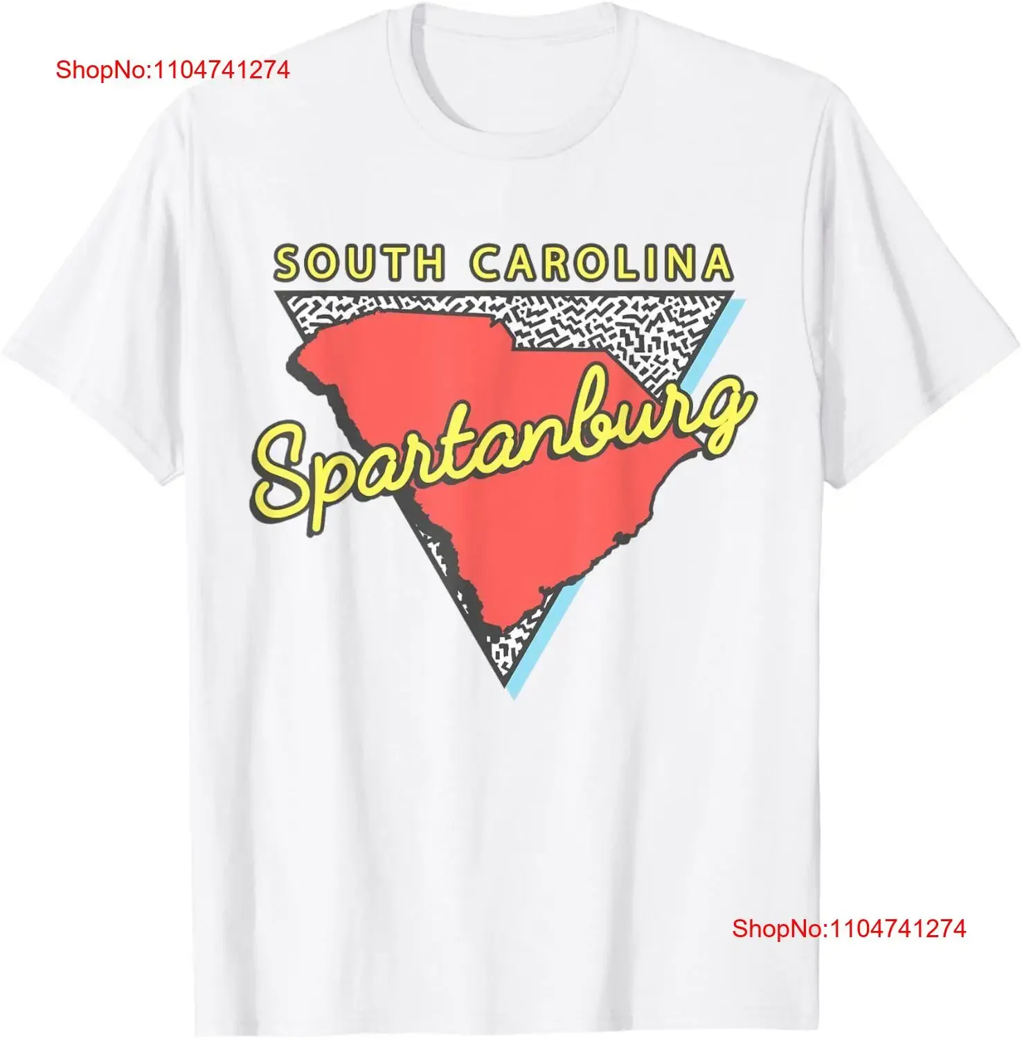 

Спартанбург Южная Каролина футболка SC ретро сувениры винтажная стираная мужская мода мягкая стильная удобная дышащая