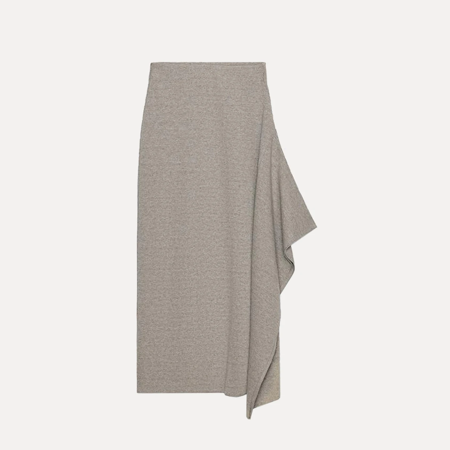 Z 2025 تنورة نسائية متوسطة الطول غير متماثلة وبسيطة من Faion Ele ملابس يومية بحامل مناسب بتصميم متوسط الخصر #5