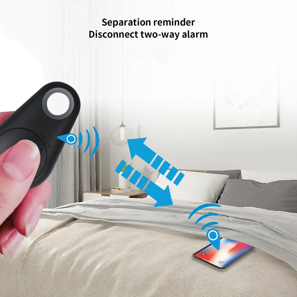Mini Thời Trang Thông Minh Chó Thú Cưng Bluetooth 4.0 Theo Dõi GPS Báo Động Chống Mất Thẻ Không Dây Con Túi Ví Thiết Bị Tìm Chìa Khóa Thông Minh đồng Hồ Định Vị Cho Thú Cưng Chìa Khóa