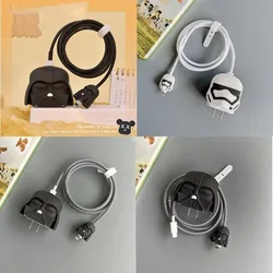 Star Wars Jedi Knight Cartoon Anime USB Cable Cover Charger Protective Cover Suitable for IPhone IPad 18/20W Charger Data Cable