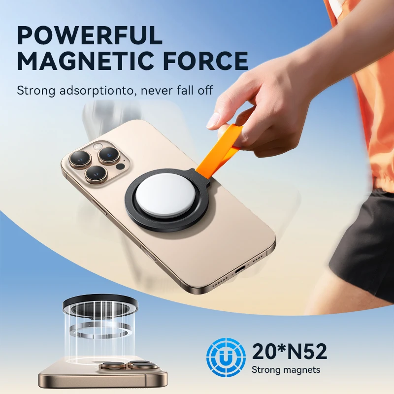 JOYROOM Magnetic Phone Holder Magnetic Base with Silicone Handle Hands-Free Compatible with Phone Grips For iPhone 16 Pro Max
