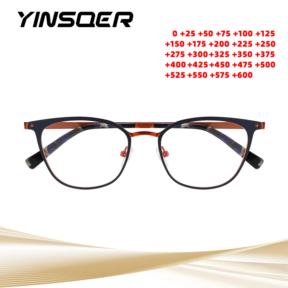 

Anti-blue Ray Reading Glasses Women Round Cat Eye Frames Retro Anti-fatigue Hyperopia Prescription Optical Eyewear Customisation