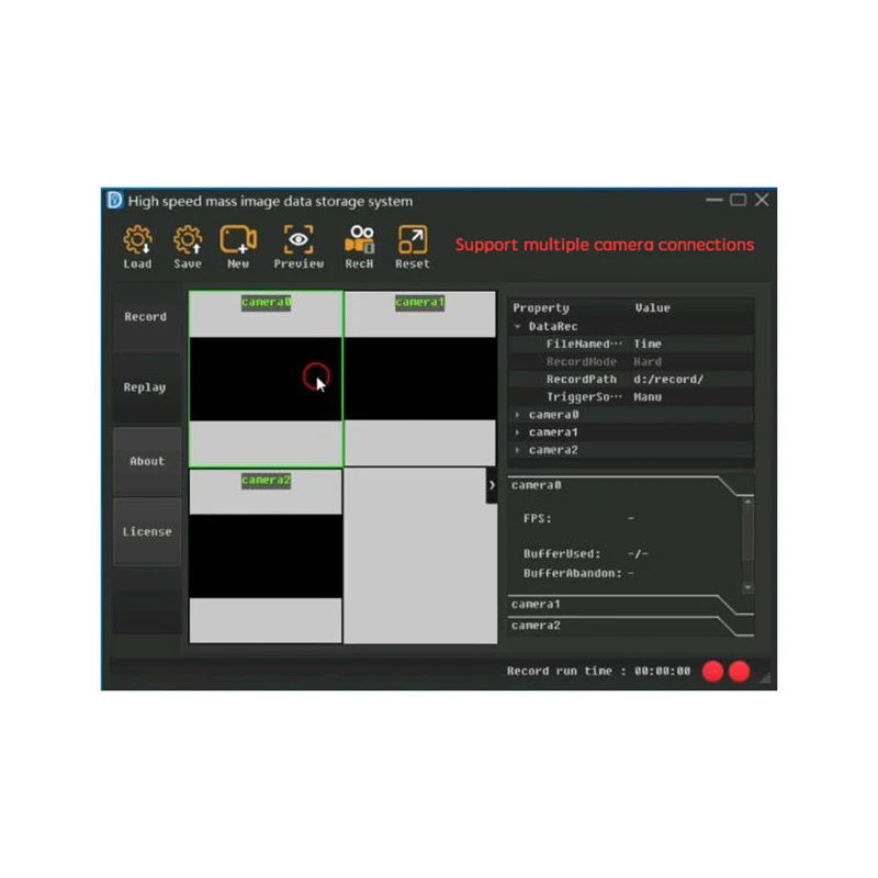 Hot sale High-speed Image Data Real-time Camera System Storage Software For Video Recording