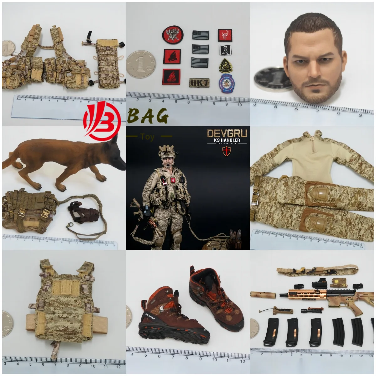 1/6 Action Figures model  DAMTOYS DAM78040 US Navy SEAL K9 new Spare parts