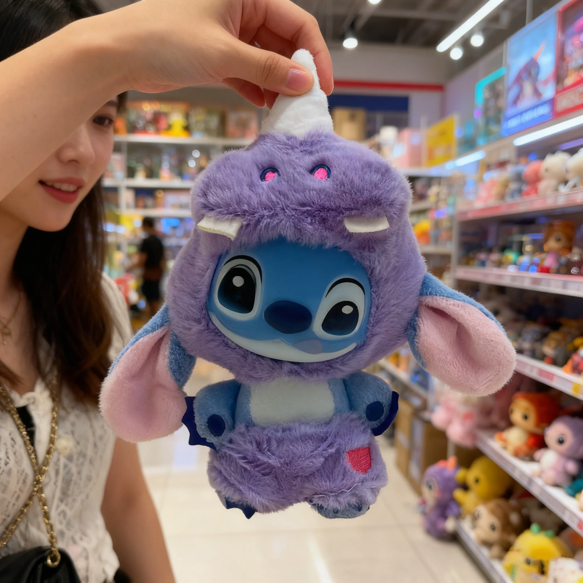 ديزني غرزة الحيوانات البرية سلسلة صندوق أعمى أفخم لعبة من الفينيل دمية لطيفة طبق الاصل صندوق غامض حقيبة قلادة ديكور السنة الجديدة هدية احتفالية #5