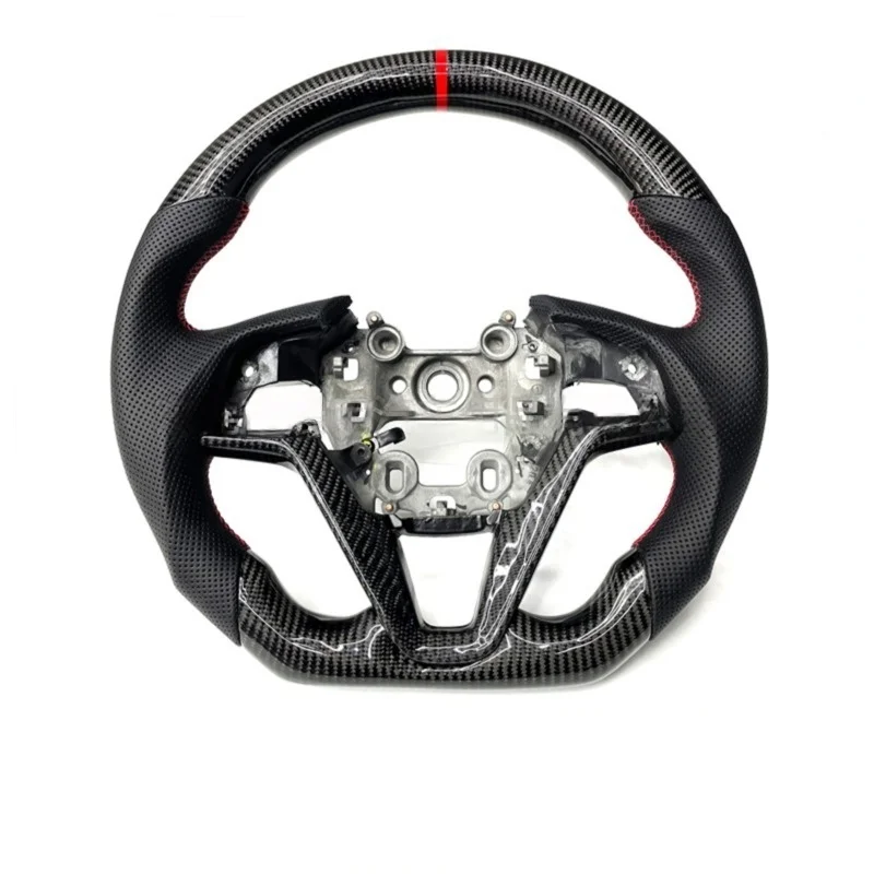 Lightweight Carbon Fiber Steering Wheel for Tucson Elantra Avante with Custom Textures Enhanced Grip Shock Absorption