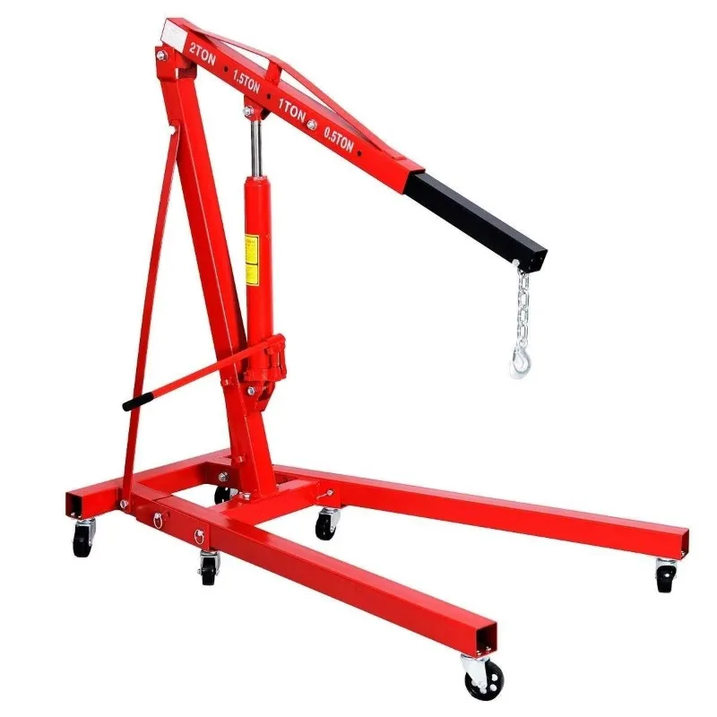 

2 Ton 3 Ton Portable Steel Hydraulic Lifting Folding Car Engine Crane for Workshop Use