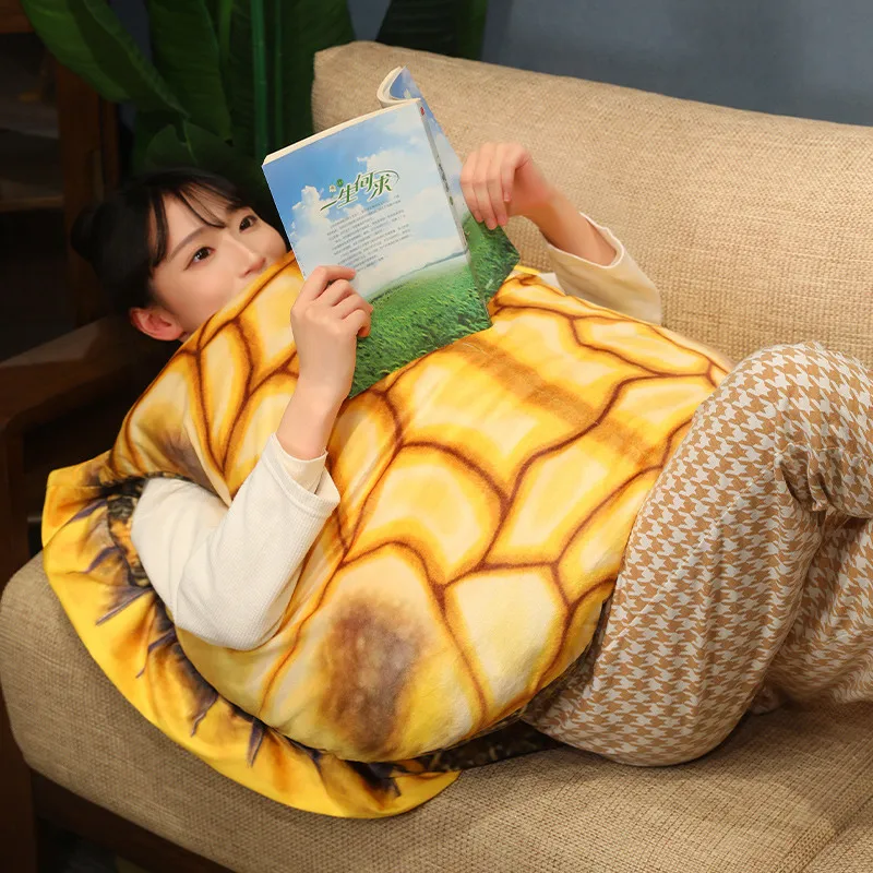 Creative 100CM  Turtle Shell Throw Throw Pillow Animals Soft Dolls Party Role Play Funny Wearable Toys Birthday Gifts For Girls