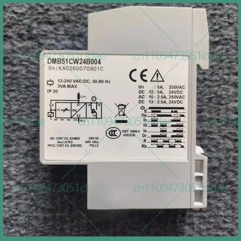 For Carlo Gavazzi DMB51CW24B004 multifunction timer relay DIN rail 12-240V AC DC industrial timing control fitting counterfeit p