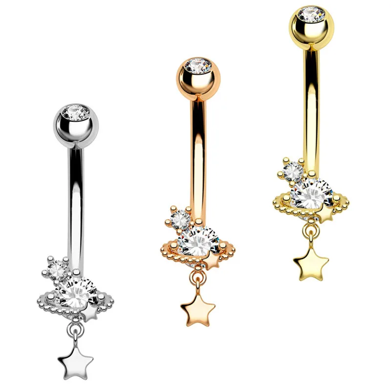 Stainless steel Belly Button Ring wholesales navel bar Bat Fox Navel Piercing Heart Devil Belly Ring Belly Button Piercing Ombli