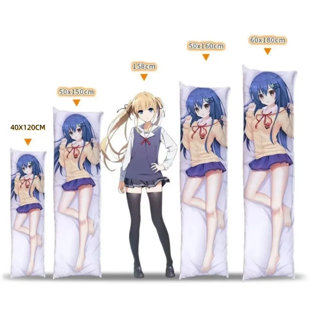 Nemuri Kayama Midnight Long‑Black‑Hair Anime Dakimakura Cover Double‑Sided Print Body Pillow Case 5