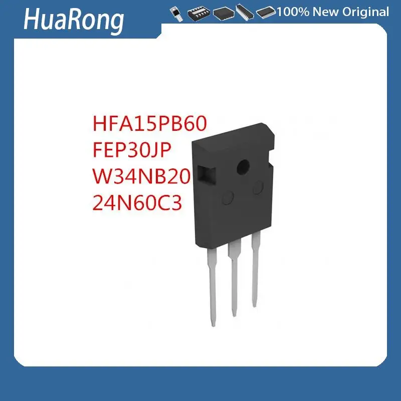 10PCS/LOT    HFA15PB60   600V  15A    FEP30JP   30A 600V     W34NB20   STW34NB20   200V 34A   24N60C3   SPW24N60C3    TO-247