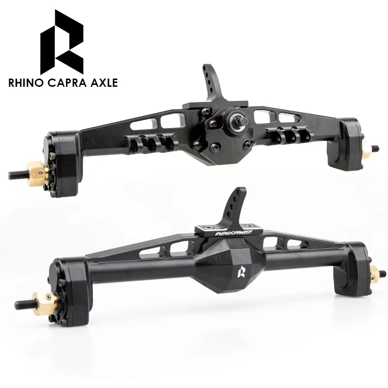 Axial Capra 1.9 1/10 RC 크롤러용 Rhino Capra 오프셋 포털 액슬 LCG/UTB 트럭용 CNC 알루미늄 완전 가공 섀시 액슬