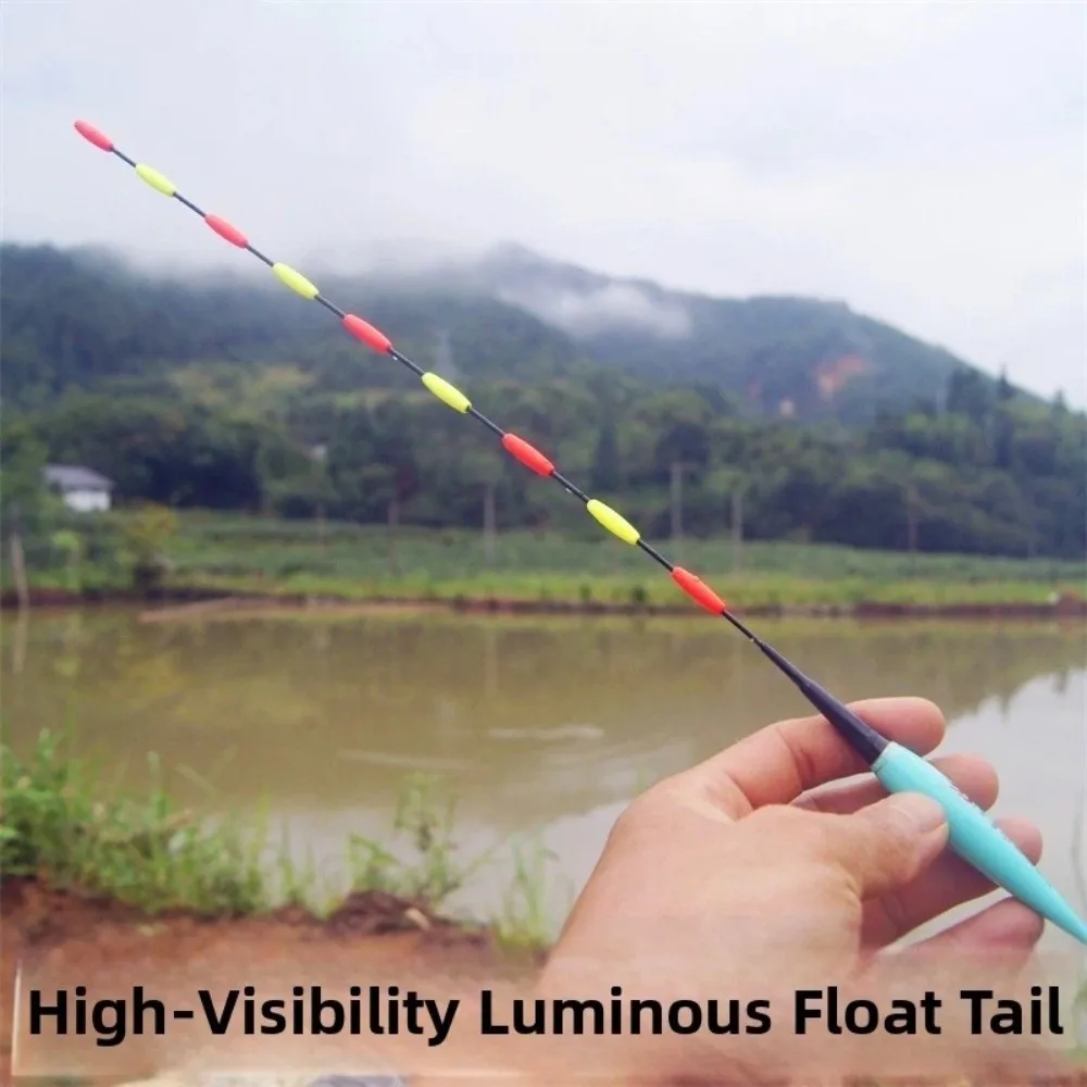 2pcs Super Bright Night Fishing LED Smart Float Top Luminous Ultra Sensitive Electronic Floats Buoy Outdoor Fishing Accessories