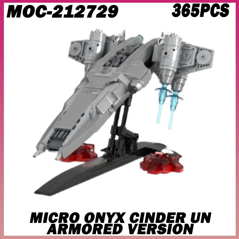 365PCS MOC-212729 Micro Onyx Cinder Un armored Version Star Ship Building Block Model Kit MOC Battle Fighter Thunderfighter