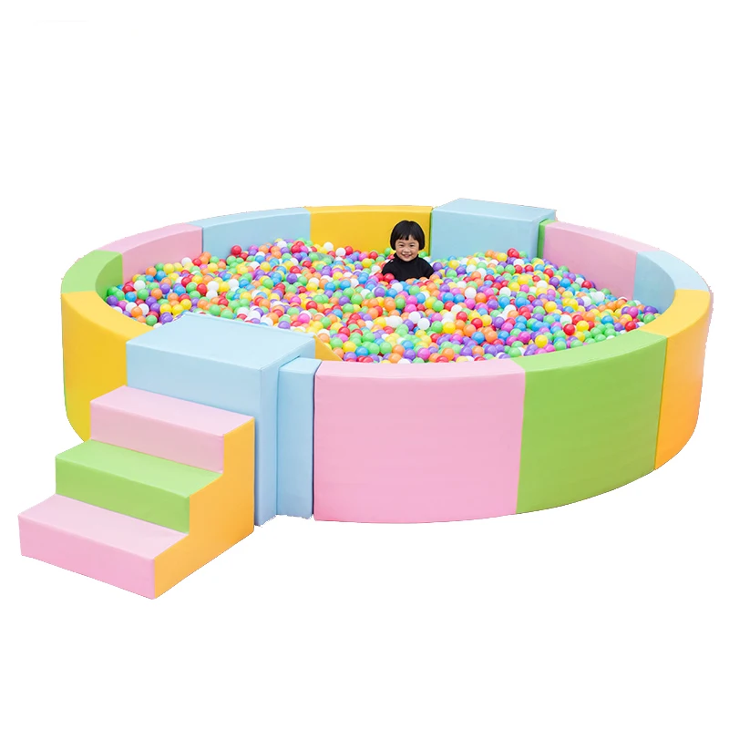 

High Quality Customized Kids Ball Pool Colorful Soft Indoor Playground Equipment Wooden Ocean Ball Pit