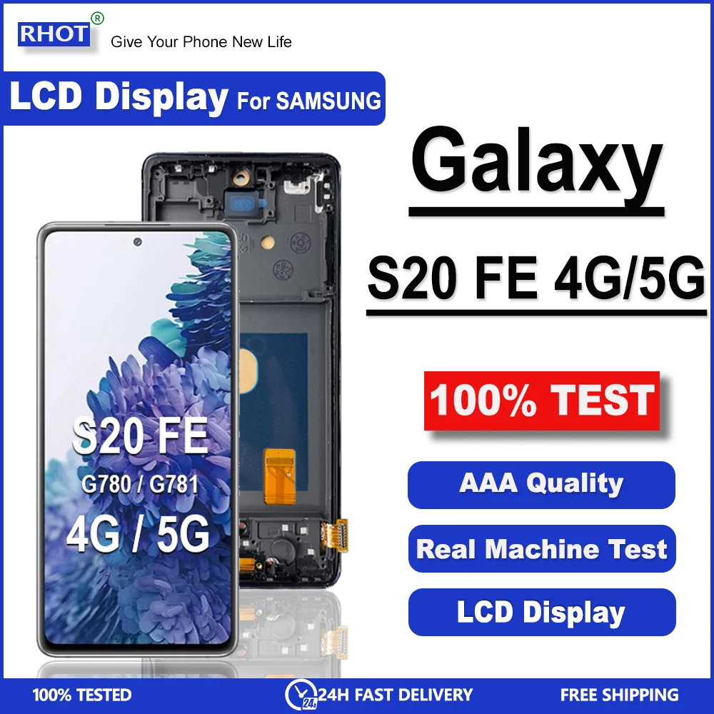 Дисплей Super AMOLED для Samsung Galaxy S20 FE LCD S20 FE 5G LCD G870/G781 5G/S20 Lite ЖК-экран с сенсорным дигитайзером в сборе