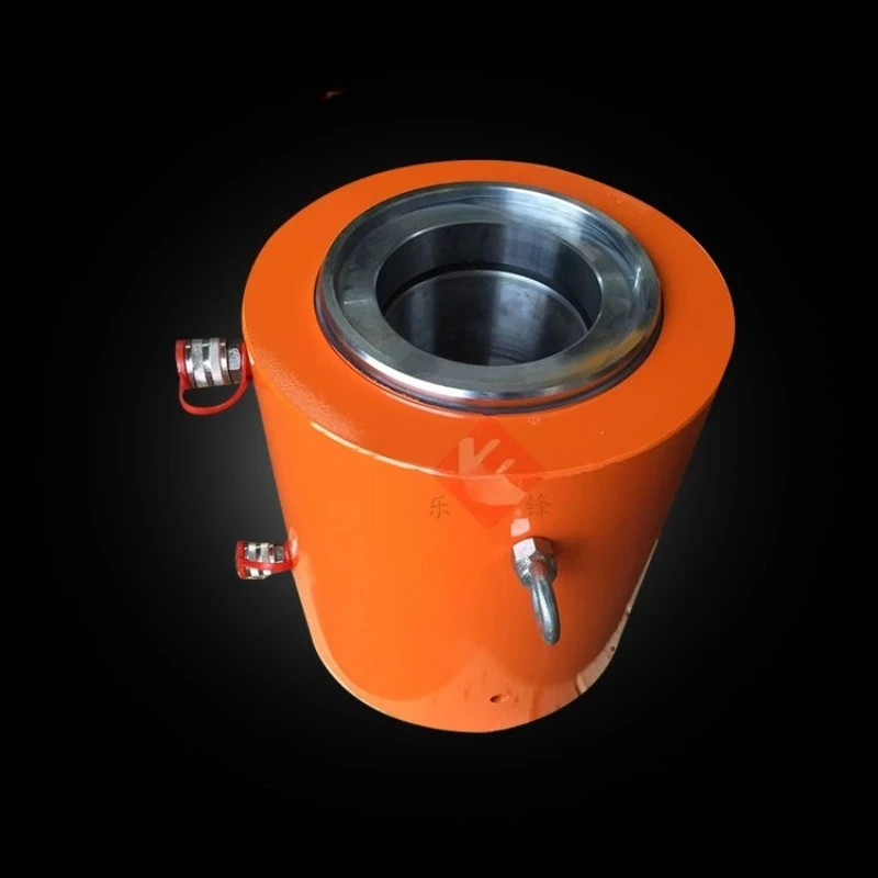 RCH type hollow hydraulic jack 10-200 tons single and double acting piercing jack