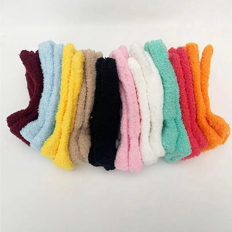 Windproof Gloves Color Mitten Adult Plush Touchscreen for Cold Weather