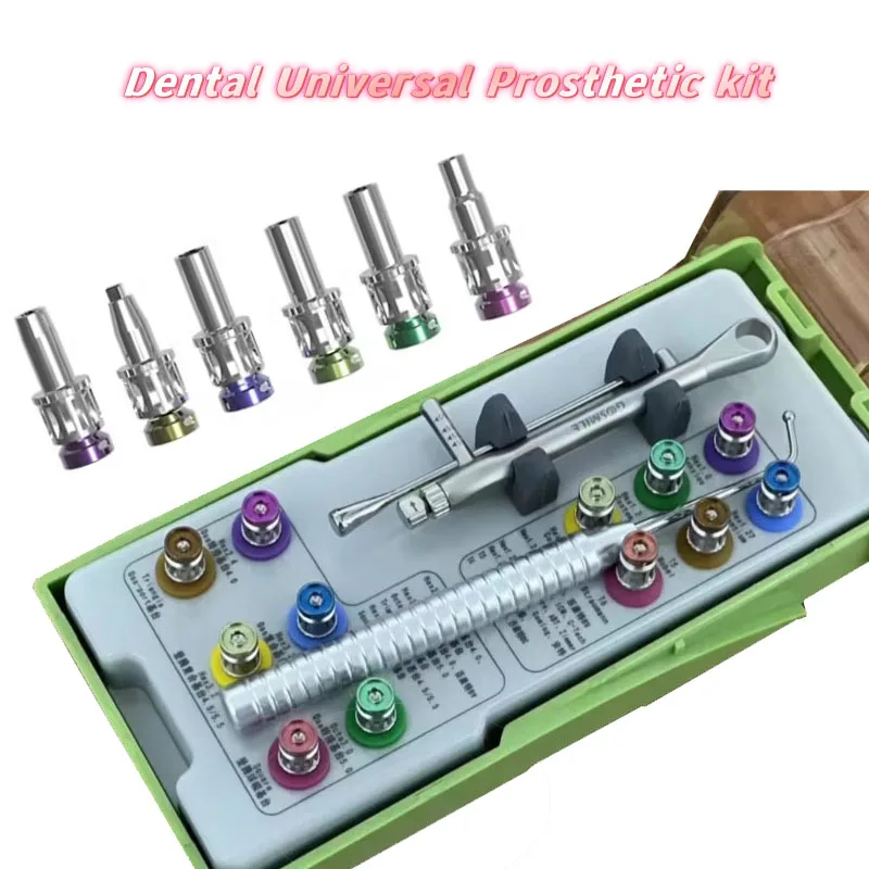 

Universal Prosthetic Restoration Repair Tools Kit Dental Implant ScrewDriver Torque Wrench Ratchet with Drivers & Wrench Kit