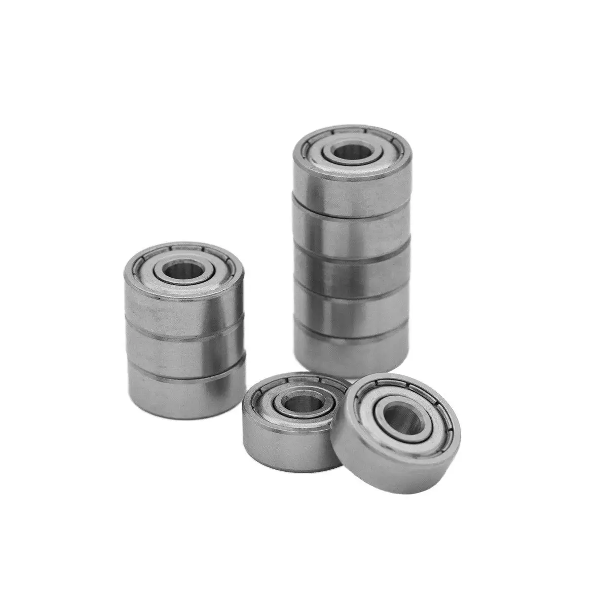 10Pcs Deep Groove Bearings 624Zz 4Mm X 13Mm X 5Mm Single Row Shielded Pre- Bearings Radial Groove for Food