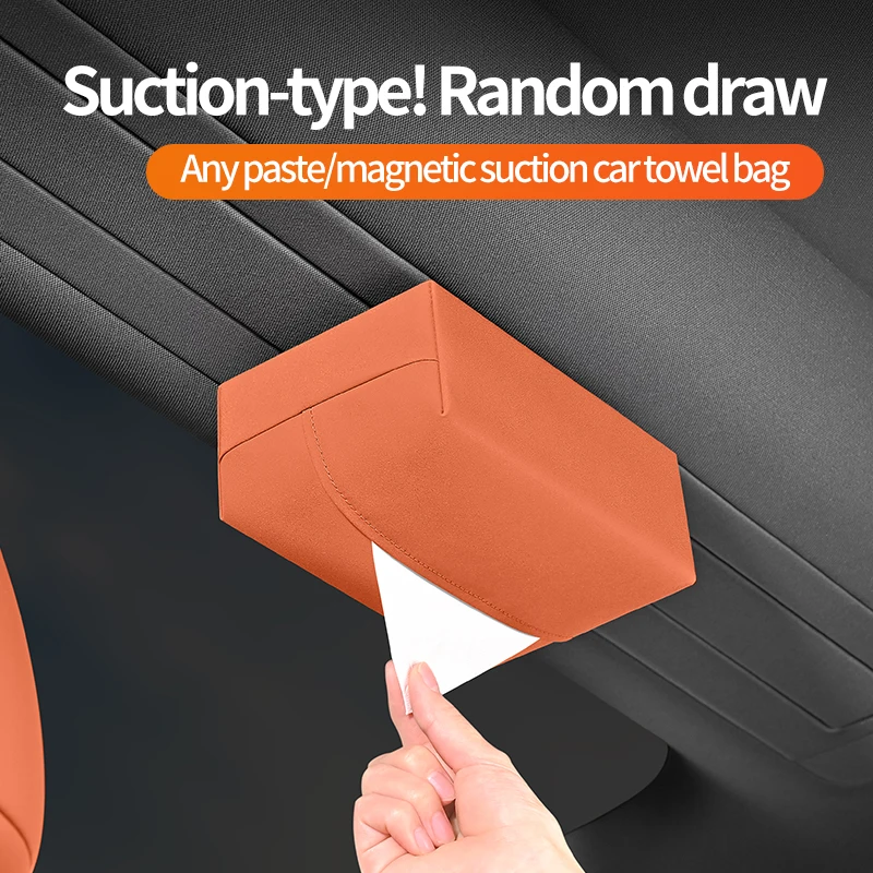 

Магнитный автомобильный держатель для салфеток 2026: Новая высококачественная выдвижная коробка-органайзер для салона автомобиля, сумка для хранения салфеток на крыше автомобиля