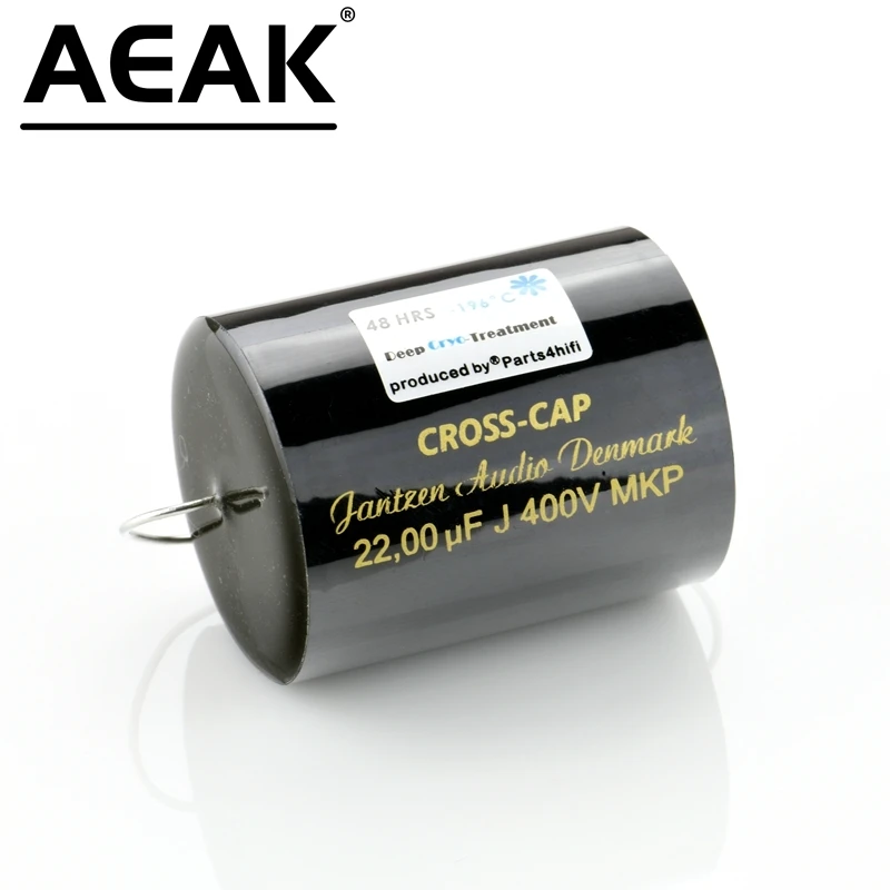 

Denmark Jantzen Audio Crosscap Frozen version MKP Audio Film Coupled Frequency Divider Capacitor 400Vdc 0.22uf~22uf ±5% 1PCS