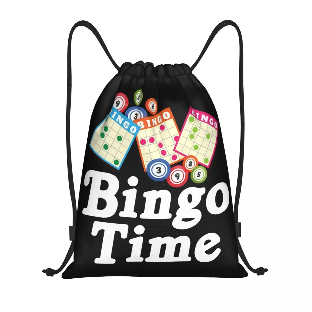 

Funny Bingo Game Backpacks Portable Drawstring Bags Sports Bag Book Bags for Man Woman School