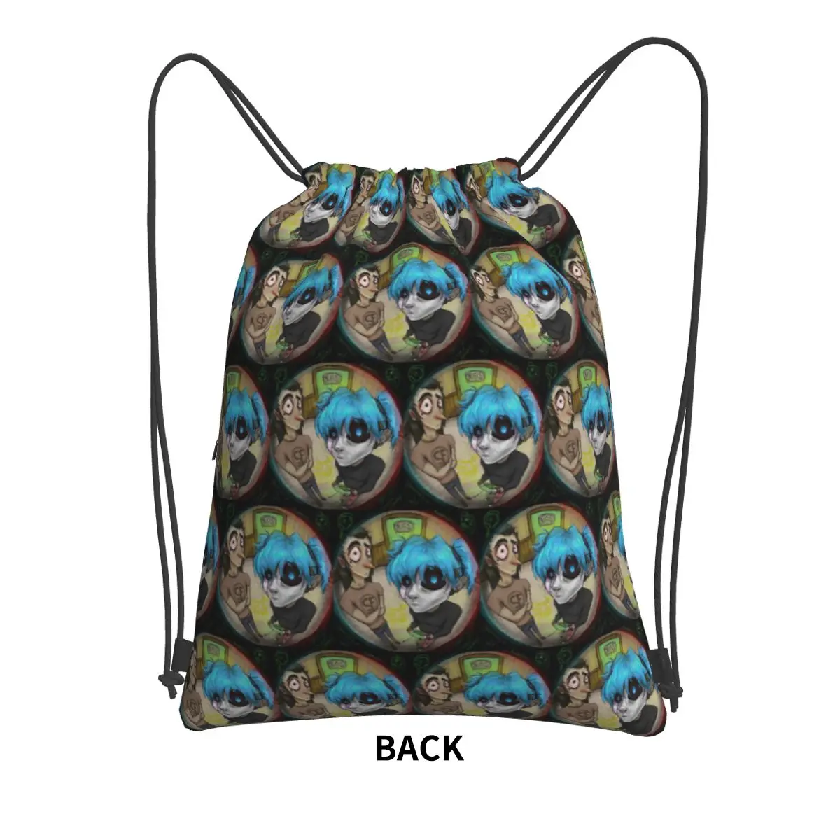 Game Sally Face Terror Adventure Backpacks Casual Drawstring Bags Sports Bag Book Bags for Travel School