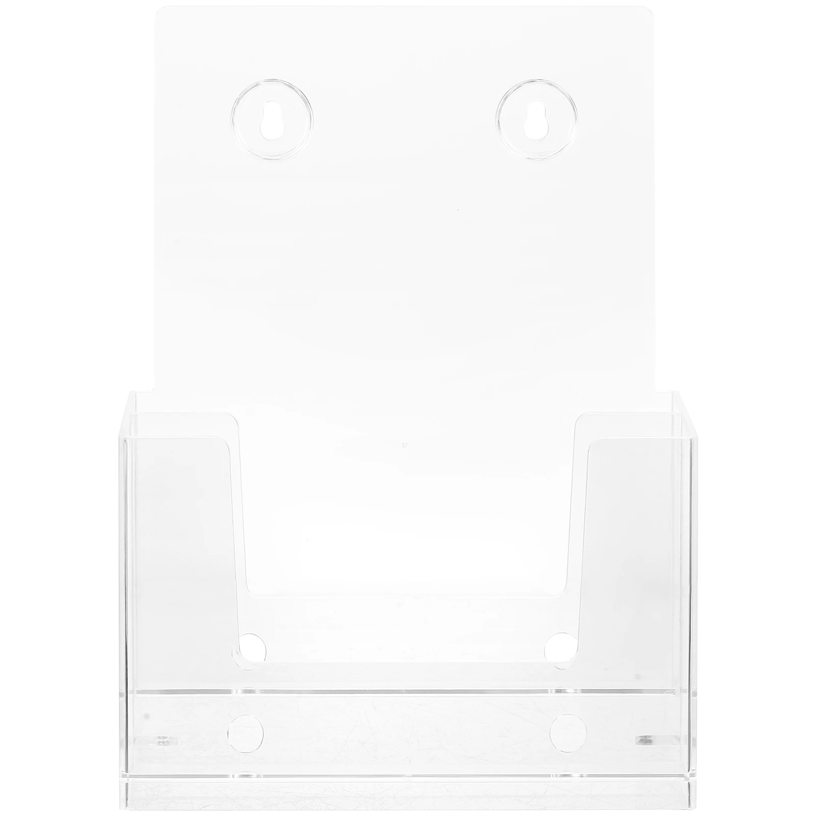 

Sturdy Desktop File Mounted Organizer Acrylic Document Holder Transparent Space Saving Pamphlets