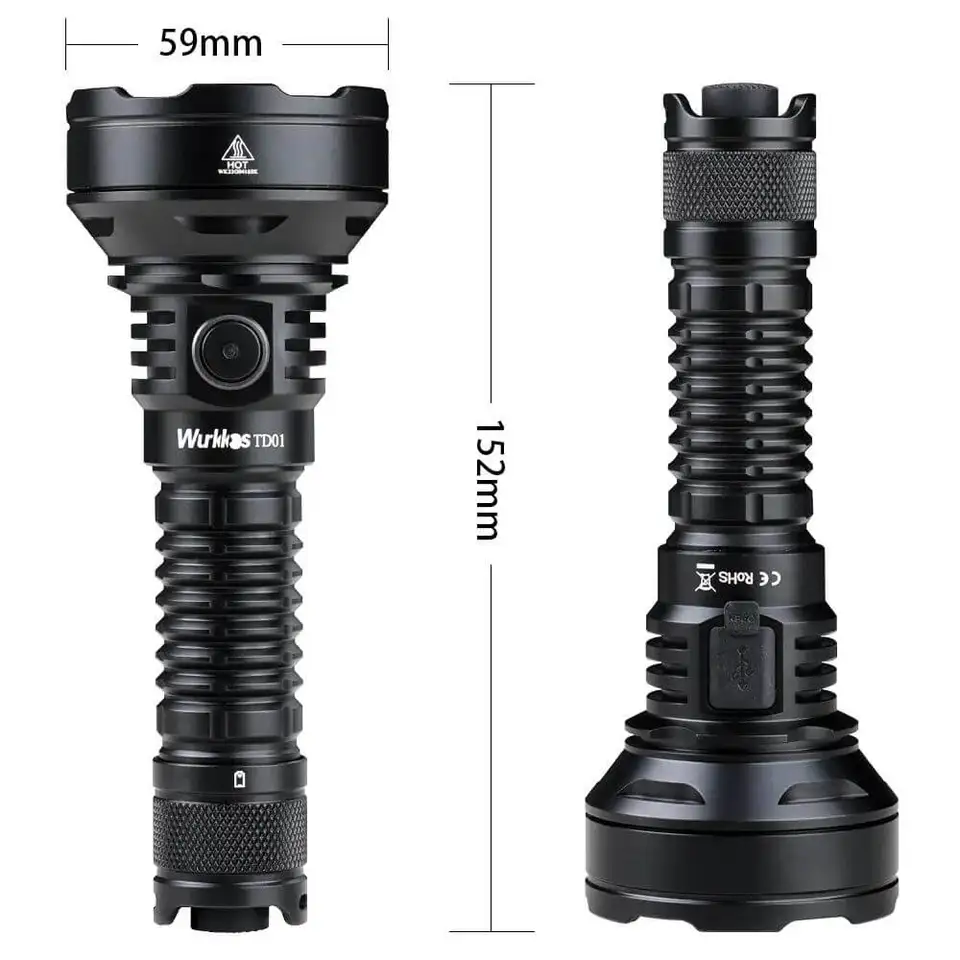 Wurkkos戦術懐中電灯、td01c、2200lm - AliExpress 39
