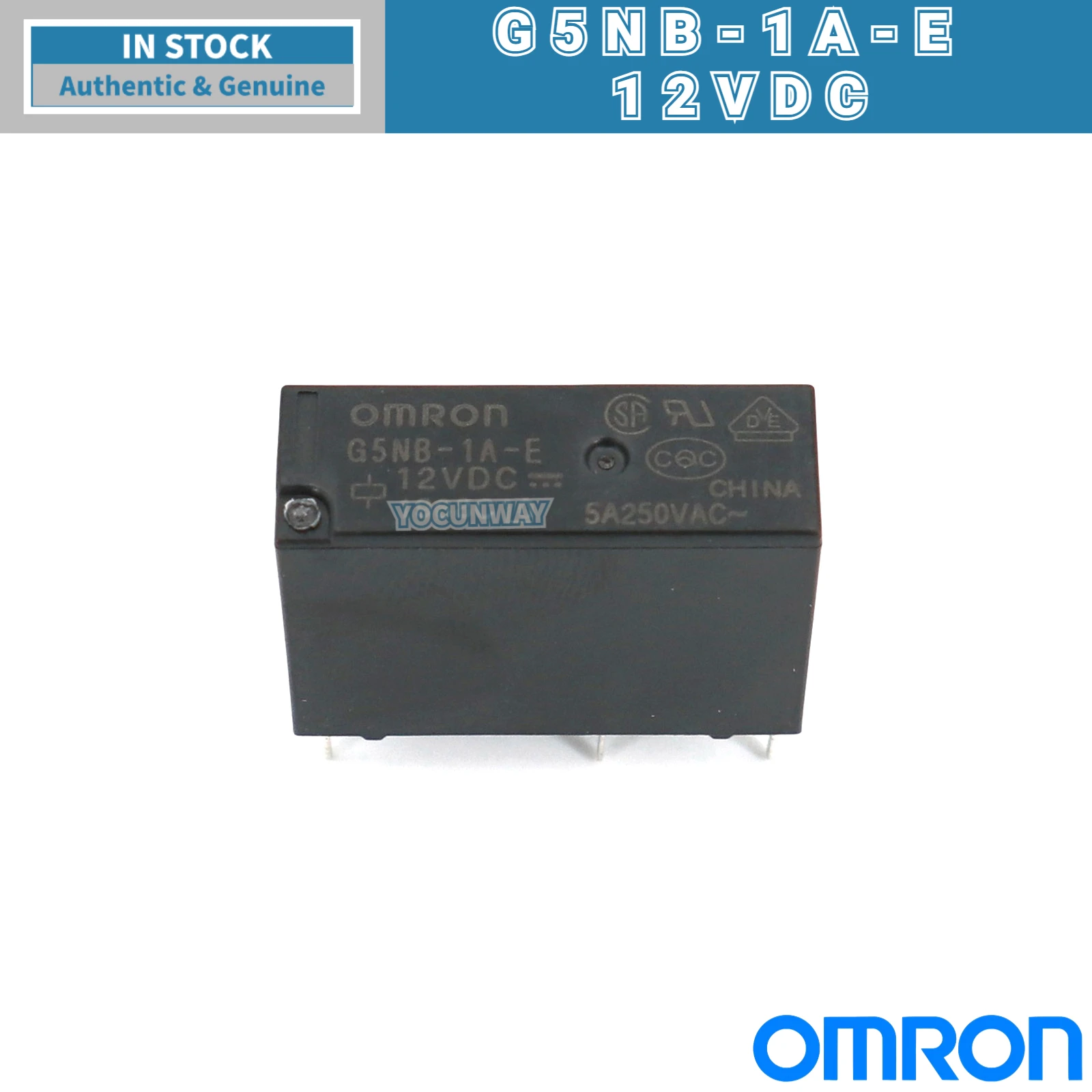 New Authentic Original OMRON PCB Power Relay G5NB-1A-E-5VDC 12VDC 24VDC DC5V 12V 24V  4-PIN 5A