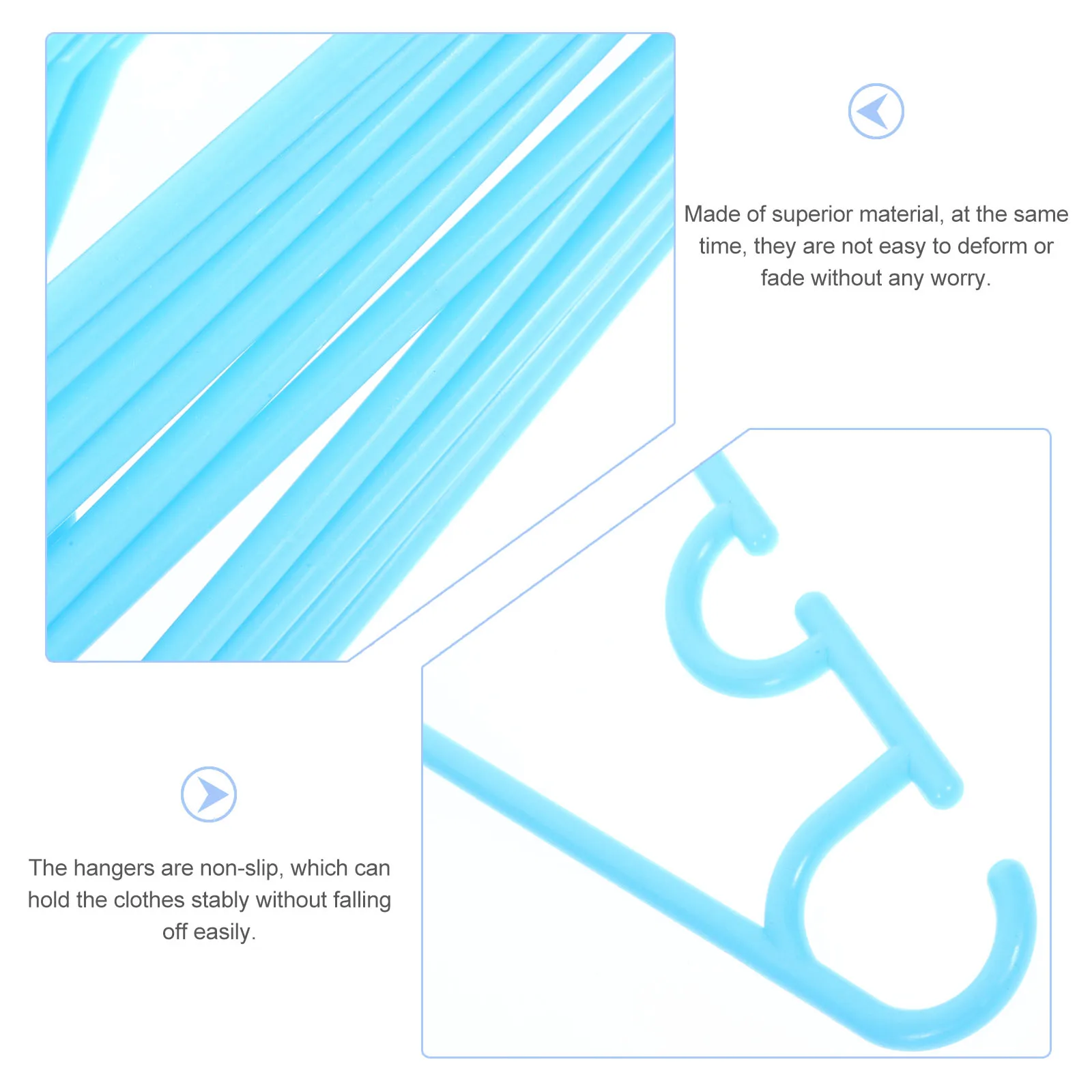 

10pcs Non Slip Color Kids Hangers Plastic Baby Clothes Hanger Foldable Toddler Rack Infant Storage Solution