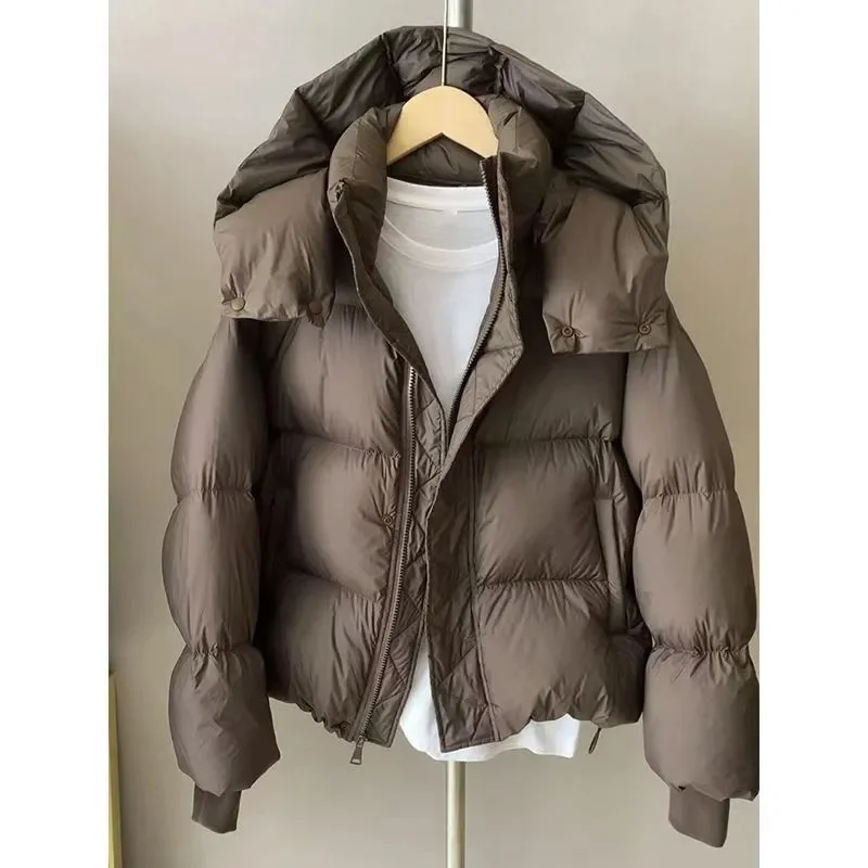 Down Cotton Jacket Short Style 2025 New Hooded Thick Cotton Jacket Bread Jacket Loose And Fashionable Winter Cotton Jacket
