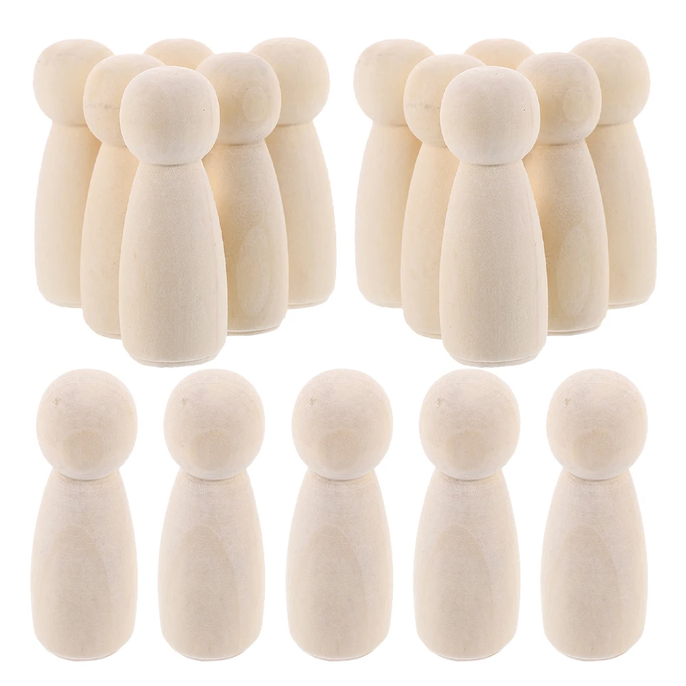 

50 шт. натуральных деревянных заготовок для творчества, гладкие фигурки для поделок, наборы для рисования, развивающие игры для детей, декор для класса