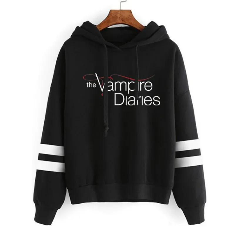 The Vampire Diaries Boys Girls Cartoon Hoodies Women Unisex Harajuku Cute Sweatshirt Manga Streetwear Hoody Female